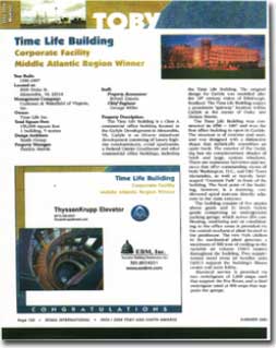Janitorial contractor: time life building